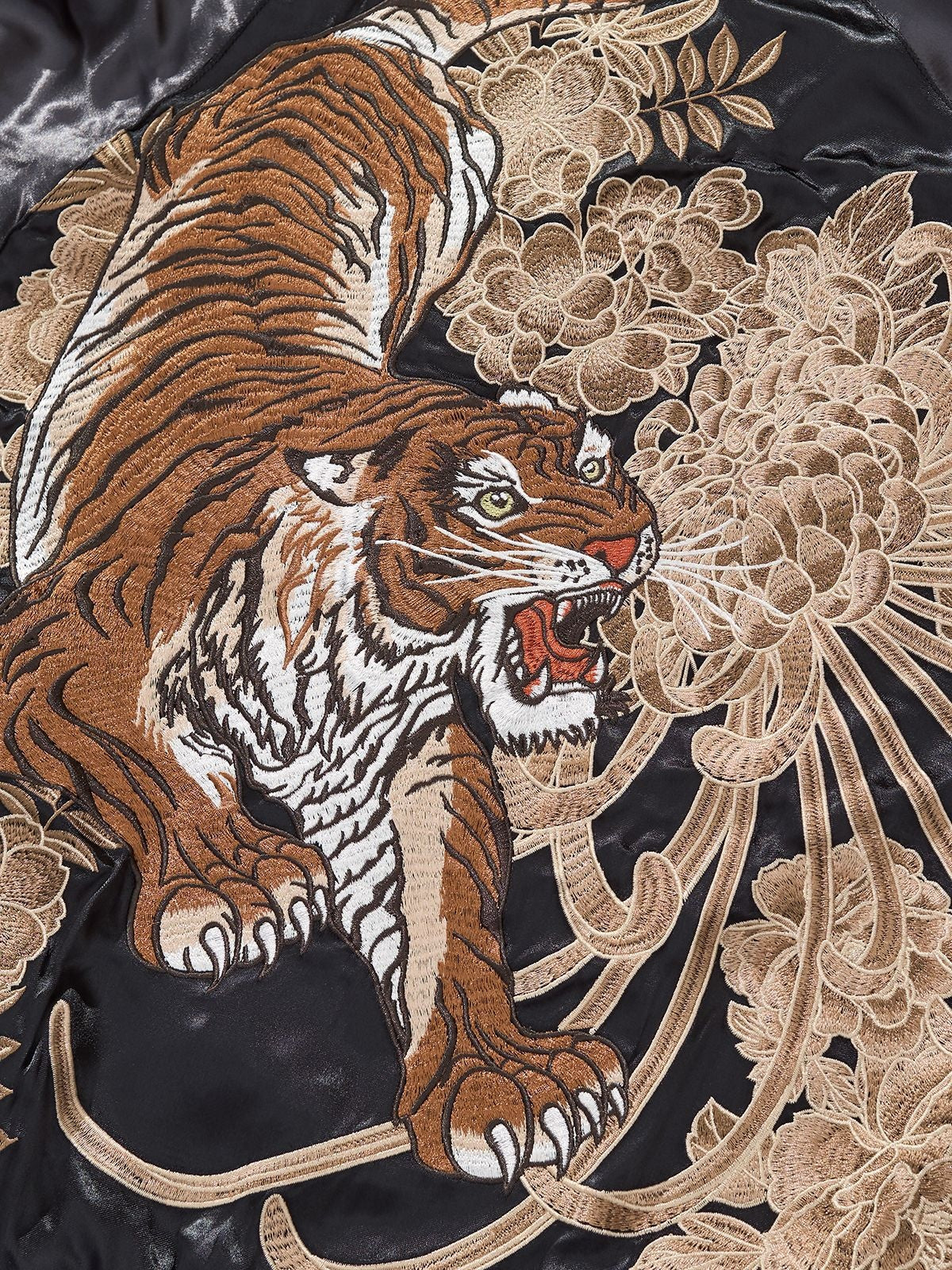 Mens Loose Fit Polyester Embroidered Chinese Style Jacket