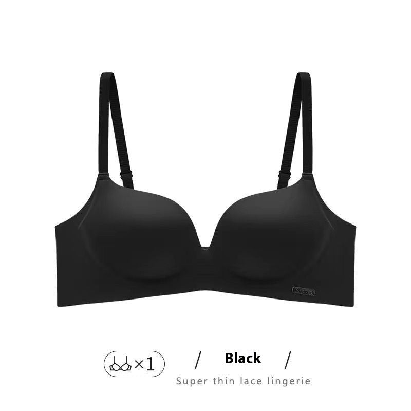 Breasts Lady's Push Up Large Wireless Anti-sagging Traceless Ventilation Bra