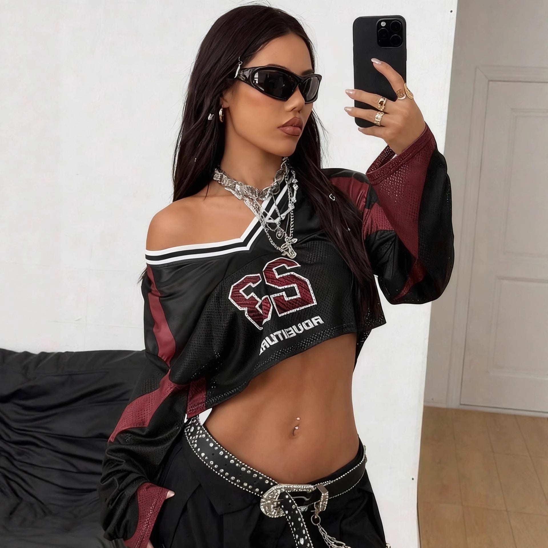 Digital Sportswear Women's Short-style Long-sleeve Top